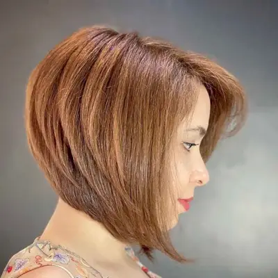 playful yet professional chin length bob