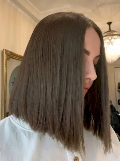 Long Angled Blunt Bob