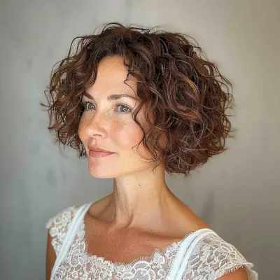 Attractive bob with wavy layers