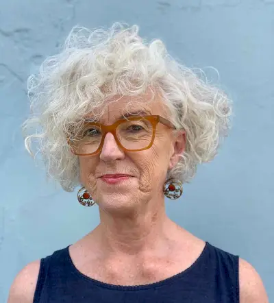 cute perm bob for women over 60