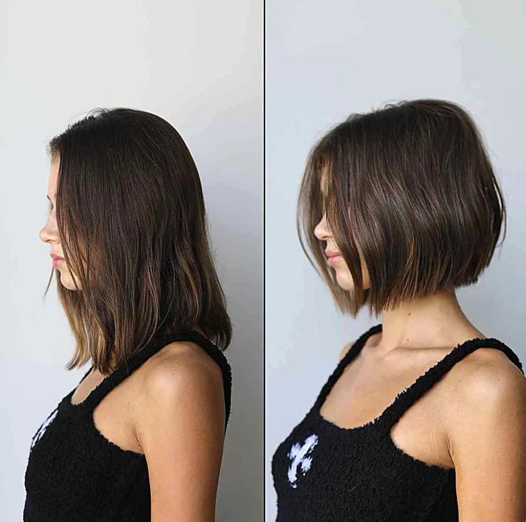 Mod Short Blunt Bob Cut' title=