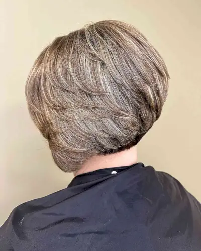 Nape-Length Butterfly Stacked Bob