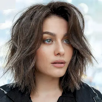 Heavily Layered Bob with Blunt Ends for Fine Hair for women in their 30s