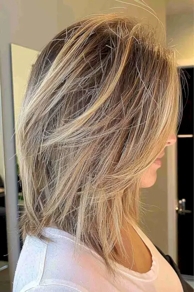 Long Bob with Long Layers for fine-haired ladies