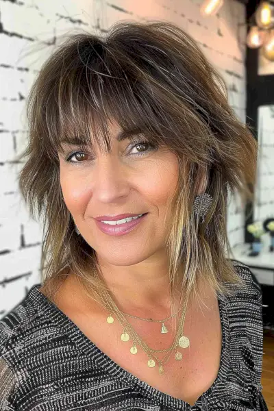 Short Bob with Bangs and Layers for finer hair