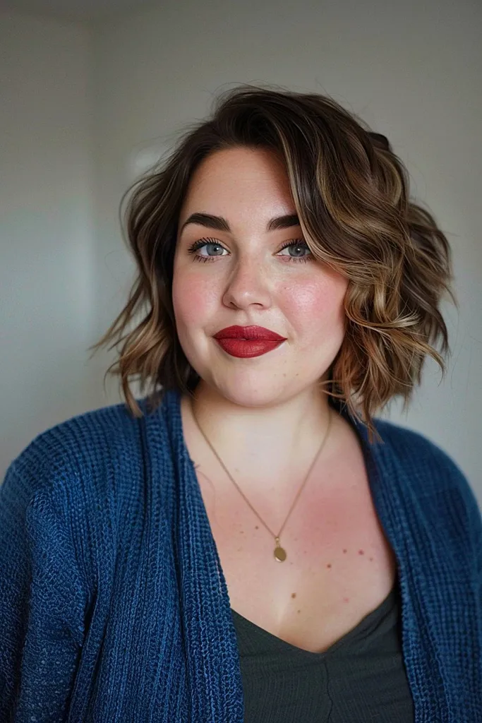 צ'ופי בוב לשיער עדין ופנים עגולות' title=