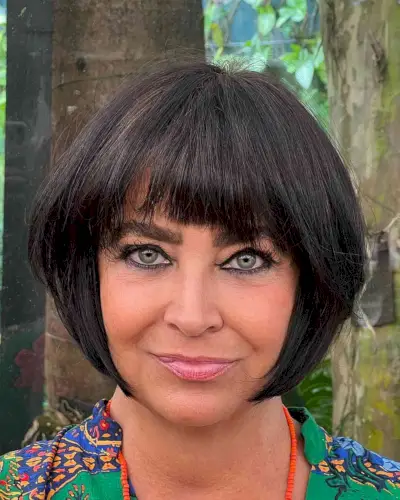 Pretty Straight Bob with Fringe