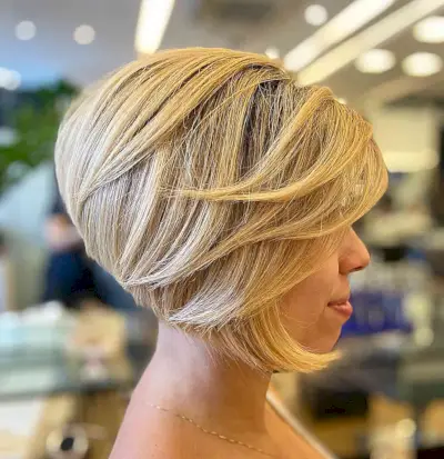 Inverted Bob with Side Bangs