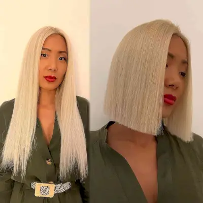 Sharply Blunt One-Length Bob