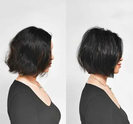 Neck-Length Soft Bluntly Cut Bob