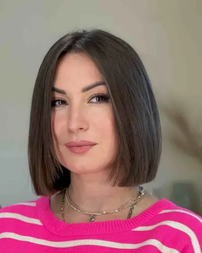 Neck-Length Low-Maintenance Classic Blunt Bob