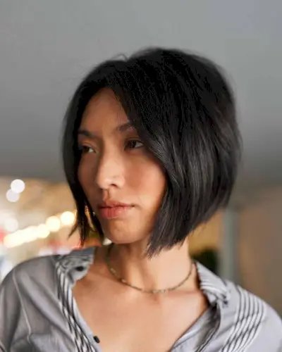 Short Soft Blunt Bob with Graduation