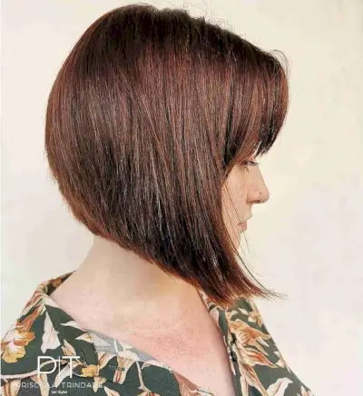 Shorter inverted bob with graduation