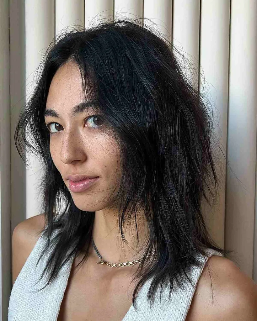 לוב שאגי במרקם שחור ג'ט' title=