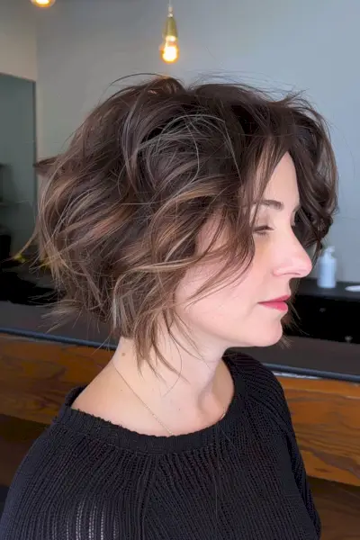 short messy bob haircut