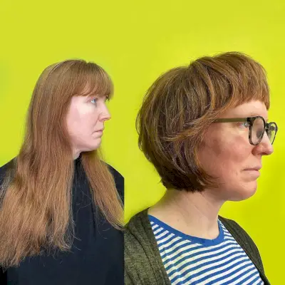 Short Feathered Razor Cut