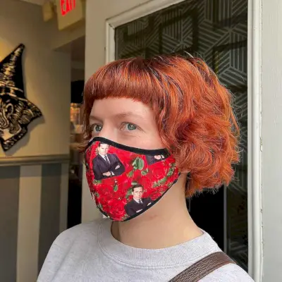 Curly French Bob with Micro Bangs