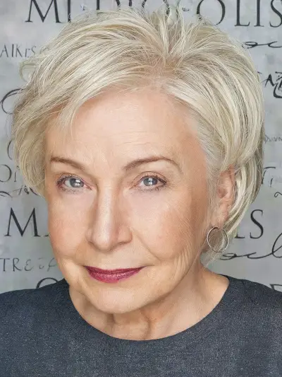 Cute Layered Bob for 70-Year-Olds with Thinning Hair