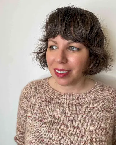Mini French Bob Cut with Heavy Bangs