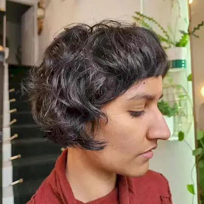 Super Short French Bob with Swoopy Layers