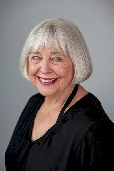 Short Bob Cut for Women Over 70