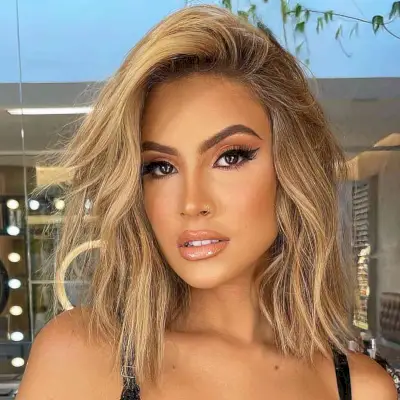 Voluminous Blonde Lob for Thin Hair