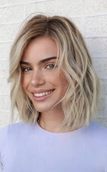Bob with Deep Side Part and Waves