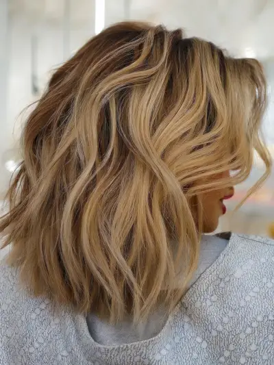 Modern Long Wavy Bob