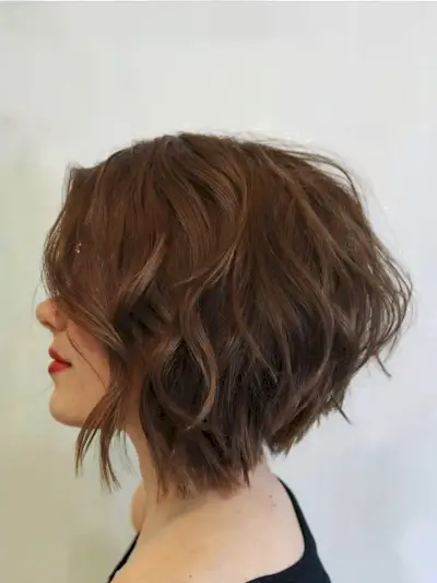 Wavy Bob for Thick hair