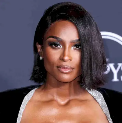 Ciara with a long bob haircut