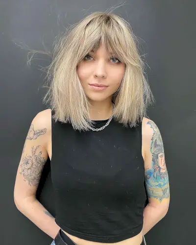 versatile long blonde bob hairstyle