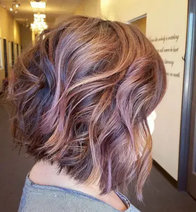 Dimensional Choppy Layered Bob for Thick Hair