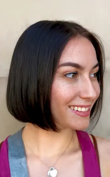 Soft Precision Blunt Bob Cut for Fine Hair