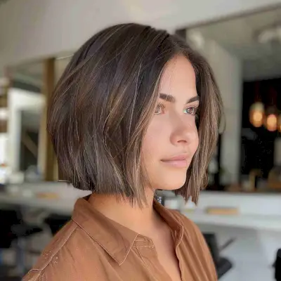 Blunt bob cut for thick hair