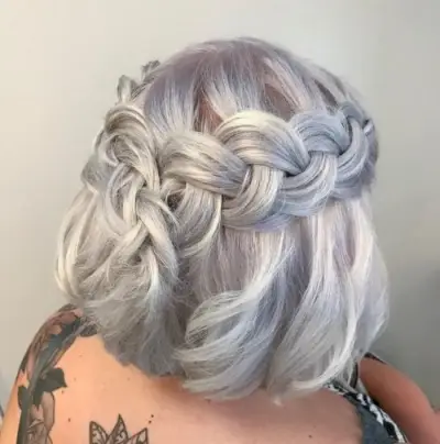 Halo Braid for Short Hair