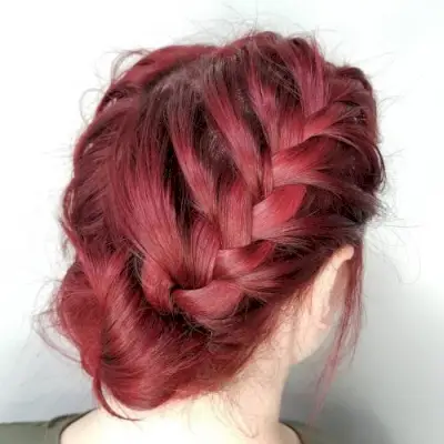 Trendy Mermaid French Braided Updo