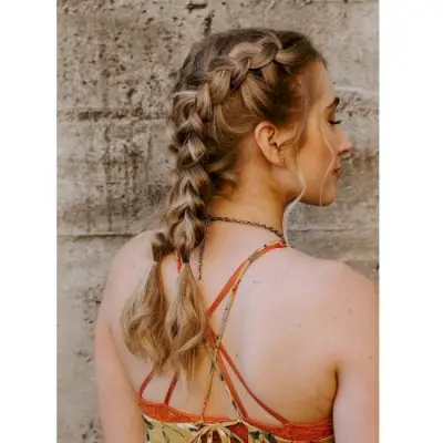 Tousled French Braid Hairstyle