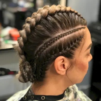 French Braid Mohawk