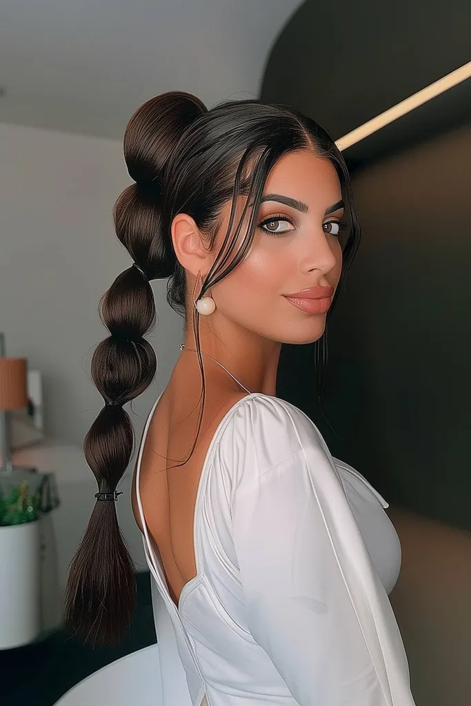 צמות בועות רומנטיות ורכות המתאימות לאירוע רגוע אך מסוגנן הטוב ביותר על שיער גלי.' title=