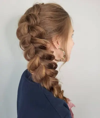Easy Side French Braid Hairstyle