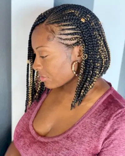 braids for short hair African American