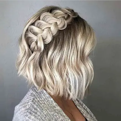 Crown Braid for Girls with Short Hair