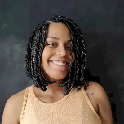 Box Braid Hairstyle for African Americans