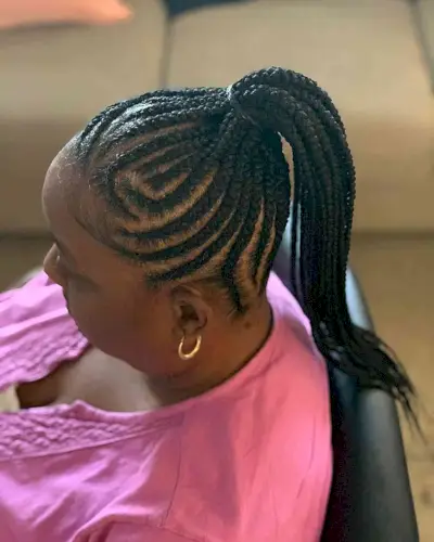 Short Braided Ponytail