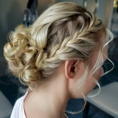 Sweeping Braided Updo