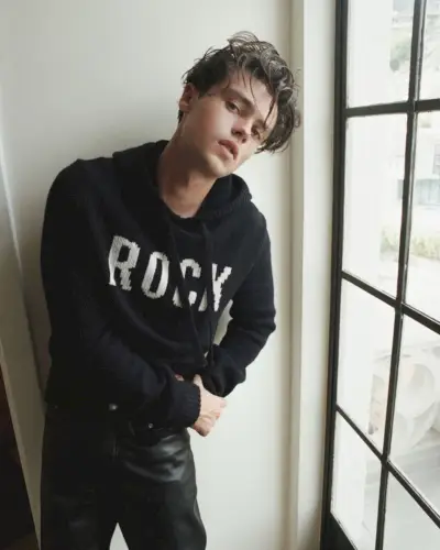 Felix Mallard Knit Rock Hoodie Läderbyxor Zadig Voltaire