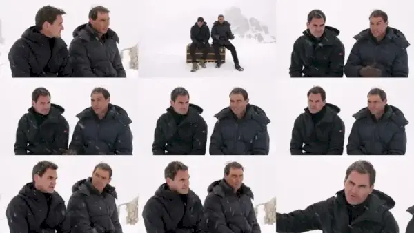 ロジャー・フェデラー ラファエル・ナダル ルイ・ヴィトン 2024 静止画