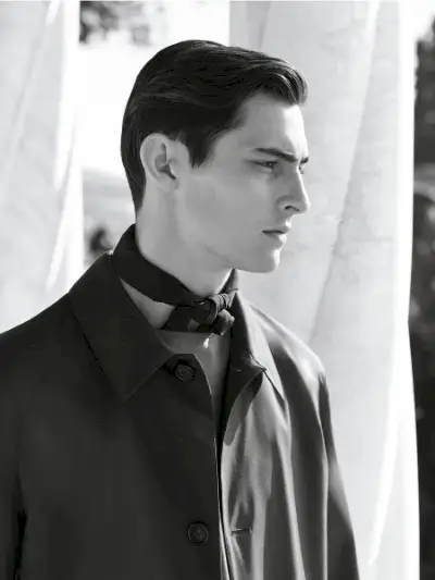 Corneliani 2016 봄 여름 남성 카탈로그 남성 레인코트 블루 SS16