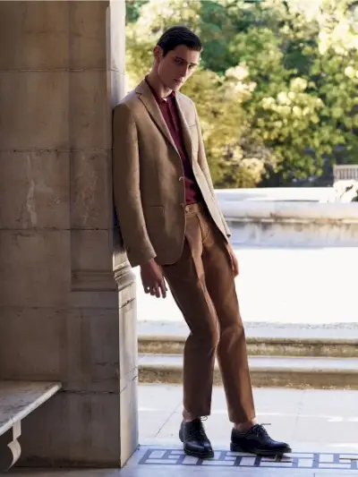 Corneliani 2016 봄 여름 남성 카탈로그 셔츠 재킷 매트 효과 SS16