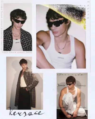 Versace verver Fernando Lindez som stjernen i kampanjen vår og sommer 2024.